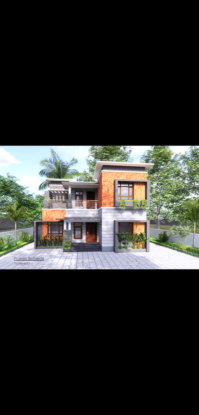 1850sqft 4bhk villa 
WhatsApp for designing 7012664037 #ElevationHome #4BHKHouse #1800sqftHouse. designing #ContemporaryHouse #3d #villadesign #moderndesign