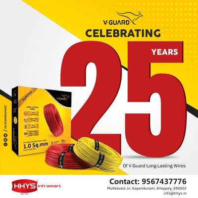 V - Guard Celebrating 25 Years of Long Lasting Wires.

#HHYS #hhysinframart