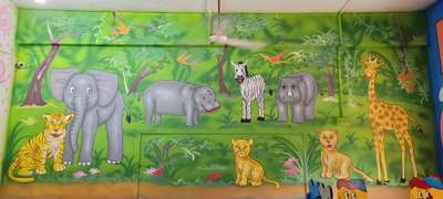 Wall art for school classroom 




 # kidsroomart #cartoonpainting  #wallartwork
