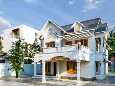 Exterior design
#jcaddsolution #jcadd #exteriordesigns #3d #ElevationHome #HouseDesigns #KeralaStyleHouse #Architect #Architectural&Interior