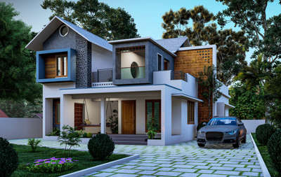 #keralhomedesigns  #keralahomeplans  #keralaarchitectures  #keralahomestyle  # #keralacontemporaryarchitecture  #modernhousedesigns  #lumionwork  #4bhkexterior  #4BHKPlans  #4BHKHouse