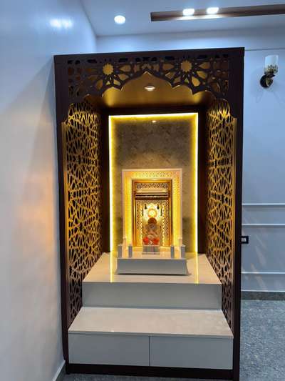 #mandir #woodenmandir #templedesing #LUXURY_INTERIOR #lighting