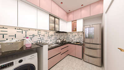 modular kitchen design #InteriorDesigner #ClosedKitchen #LShapeKitchen #jodhpursandstone #jodhlapowerhouse #jodhpurinterior #readyprojects@jodhpur #Architectural&Interior