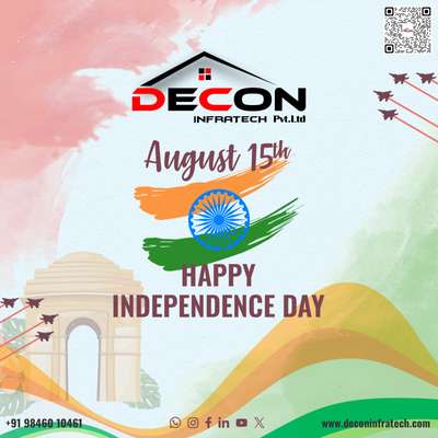 Happy Independence Day 🇮🇳

Decon Infratech Pvt Ltd, 1st Floor Central Building, Engg College PO, Manvila Thiruvananthapuram, Kerala 695016
+91 98460 10461
Follow Us
Google Map: https://maps.app.goo.gl/wpRVou19QeejuYXx7
Website: https://deconinfratech.com/
Facebook: https://www.facebook.com/deconinfratech/
Instagram: www.instagram.com/decon_infratech/
Threads: https://www.threads.net/@decon_infratech
Linked In: https://www.linkedin.com/company/decon-infratech-pvt-ltd/
Twitter: https://twitter.com/Decon_Infratech
You Tube: https://youtube.com/@deconinfratech
Pinterest: in.pinterest.com/deconinfratech/
WhatsApp: wa.me/+919846010461
Contact Us: +91 98460 10461 | +91 75580 30104
Address: Decon Infratech Pvt Ltd 1st Floor Central Building, Engg College Road, PO, Paruthikunnu, Thiruvananthapuram, Kerala 695016
#independenceday #civilengineeringexplore #civilengineer #civilengineers #civilengineeringstudent #civilengineeringworld #civilengineerstudents #civilengineerideas