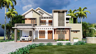 3D Elevation Design
#ContemporaryHouse
#homeelevation
#freelancerdesigner
#registeredengineer