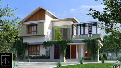 Another exciting project at Nedumankavu
Client  - Mr. Gireesh and family 
3bhk, tropical contemporary house  #tropicalhouse  #SlopingRoofHouse  #architecturedesigns  #tropicalcontemporary