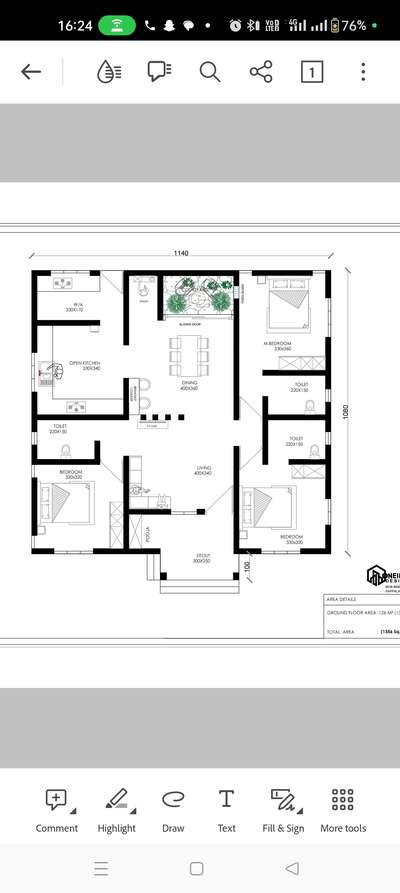 #FloorPlans #InteriorDesigner #CivilEngineer #groundfloor #1350sq.ft#3bhk