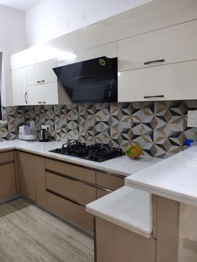 this modular kitchen client very happy with my work  #ModularKitchen  #MovableWardrobe  #Modularfurniture