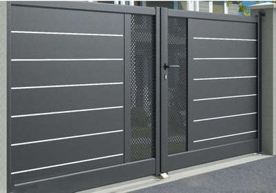 Nextin Fabrication gates & doors 
Black Matt finish paint main gate