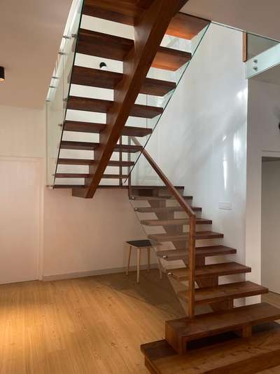 finish steel wood stair