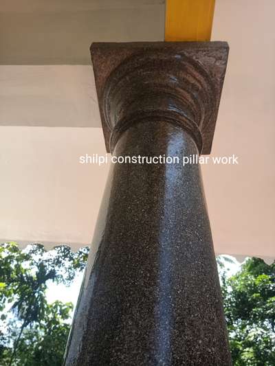 stone round pillar design