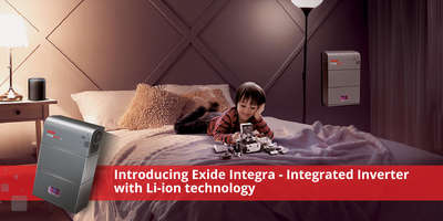 Presenting the smart, safe and stylish Exide Integra. Powered with the next-gen tech of Li-ion. Built with a neo-compact look and user-friendly design to complement your modern lifestyle.