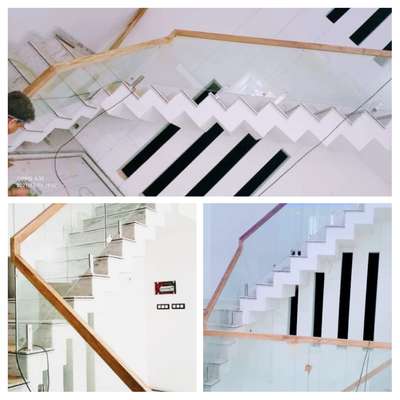 Staircase Handrail 
#GlassHandRailStaircase #GlassStaircase #StaircaseDesigns