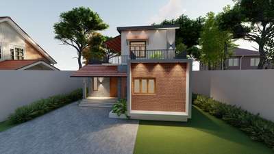 #tropicalcontemporaryhouse  #budgethomeplan  #3BHKHouse