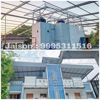 Jaison : 9995311516   #Tresswork  #tress  #roftruss  #MetalSheetRoofing  #PolycarbonateSheetRoofing  #sheets  #newtresswork  #leakproof  #ernkulam