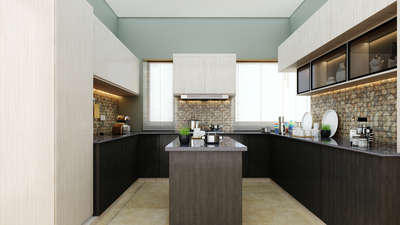 #interior#modular kitchen#3d view#