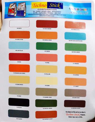 colour chart tile gap filler ( grout ) we have 26 colours for gap filler.