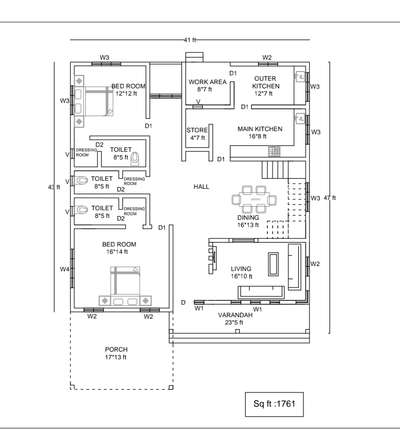 Finalised plan of Mrs. Lilly Johnson Mathew @Thiruvalla