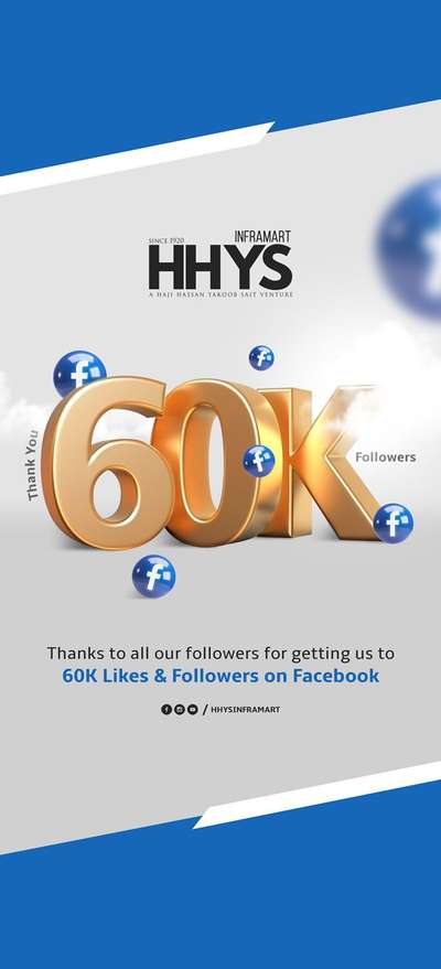 Thanks To All Our Followers to getting us to 60K Likes & Followers on Facebook