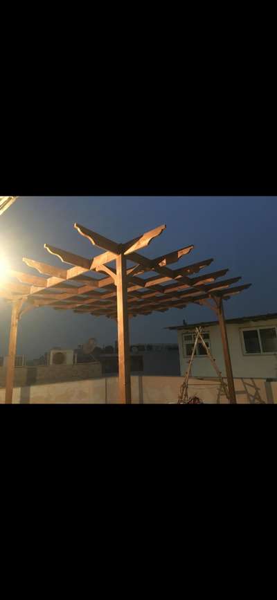 wooden pergola at Razori garden Delhi
#PergolaDesigns #PergolaDesigns 
#gazebo