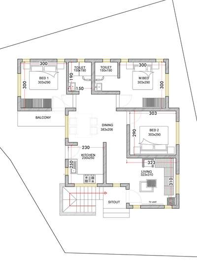 3BHK floor plan #3floor appartment plan #5centPlot #930sqft plan