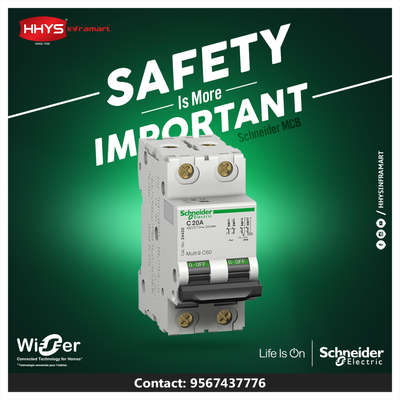✅ Schneider MCB - Safety Is More Important

Visit our HHYS Inframart showroom in Kayamkulam for more details.

𝖧𝖧𝖸𝖲 𝖨𝗇𝖿𝗋𝖺𝗆𝖺𝗋𝗍
𝖬𝗎𝗄𝗄𝖺𝗏𝖺𝗅𝖺 𝖩𝗇 , 𝖪𝖺𝗒𝖺𝗆𝗄𝗎𝗅𝖺𝗆
𝖠𝗅𝖾𝗉𝗉𝖾𝗒 - 690502

Call us for more Details :
+91 95674 37776.

✉️ info@hhys.in

🌐 https://hhys.in/

✔️ Whatsapp Now : https://wa.me/+919567437776

#hhys #hhysinframart #buildingmaterials #schneider