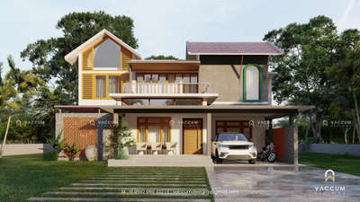 Proposed Residential Design
5BHK House
Location : Edakkara
Style : Mixed
Area  : 2900 sq.ft

Ground floor

3 Bedroom
Formal Living
Family Living
Dining Room
3 Attached Toilet(with dressing room)
Kitchen
Work Area
Porch
Courtyard

First Floor

2 Bedroom
Upper Living
Balcony
 2 Attached Bathroom (with dressing room)