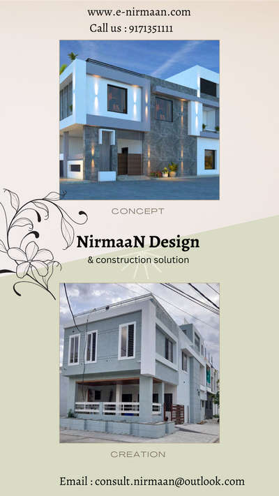concept and creation ✨
📩📞 9171-35-1111  • भवन निर्माण अनुमति • वैल्यूएशन • होम-लोन एस्टीमेट • वास्तु नक्शा • 3d एलिवेशन • इंटीरियर डिजाइन • स्ट्रक्चर डिजाइन • कंस्ट्रक्शन • सुपर विजन •
🏙#3DElevation 📐#Planning 🖼#interior 🔩#structuredesign
📰#BuildingPermision 🏢#CompletebuildingSolution
#nirmaan #nirmaandesign #enirmaan #e-nirmaan #nirmaanindore  
r#architecture #architecturephotography #architecture_greatshots #architecture_minimal #architecturetoday #architecture_addicted #3delevation #3dfrontelevation #elevation3d #3delevations #3delevationdesigning #3delevationdesign #3delevations🏙️ #designandbuild
