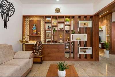 pooja unit with partition  #Poojaroom  #poojaroomdesign  #LivingroomDesigns