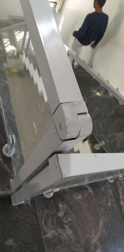 aluminium glass railing. #GlassBalconyRailing