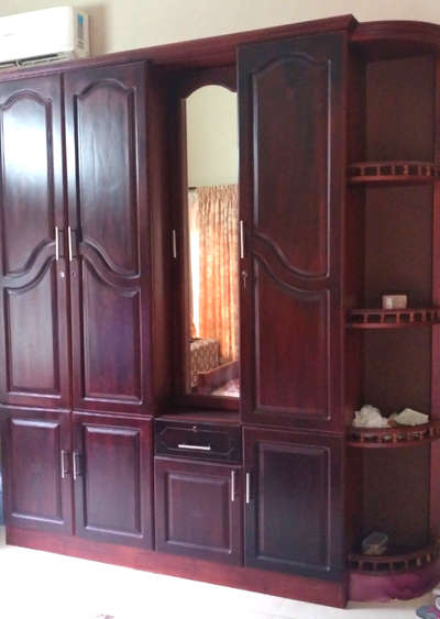 # 3 Door Wooden Wardrobe With Mirror # Spacious # Affordable
