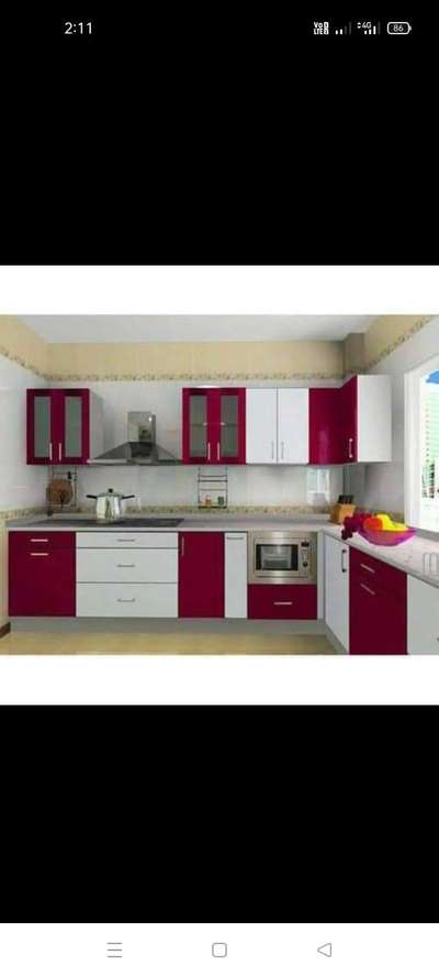 aluminium and ACP sheet modular kitchen