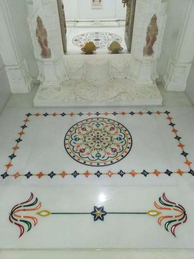 white marble flooring prayer room
pure makrana white