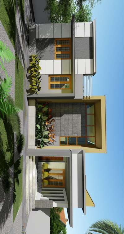 #keralahomedesignz #ContemporaryHouse #1200sqftHouse #3dexretiormodeling