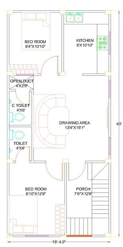 #ground floor plan west facing