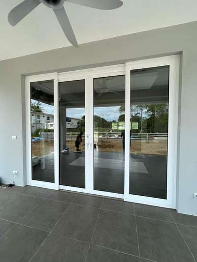 center slider door #upvc #upvcwindow #upvccasementwindow #upvcdoors