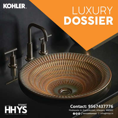 ✅ KOHLER LUXURY DOSSIER

This design has been painstakingly developed to mix your life with art. Talented artisans have created these amazing works of art. Artist Edition and Utility goods from Balancing Arts & Crafts invite you to celebrate beauty and creativity.

Visit our HHYS Inframart showroom in Kayamkulam for more details.

𝖧𝖧𝖸𝖲 𝖨𝗇𝖿𝗋𝖺𝗆𝖺𝗋𝗍
𝖬𝗎𝗄𝗄𝖺𝗏𝖺𝗅𝖺 𝖩𝗇 , 𝖪𝖺𝗒𝖺𝗆𝗄𝗎𝗅𝖺𝗆
𝖠𝗅𝖾𝗉𝗉𝖾𝗒 - 690502

Call us for more Details :

+91 95674 37776.

✉️ info@hhys.in

🌐 https://hhys.in/

✔️ Whatsapp Now : https://wa.me/+919567437776

#hhys #hhysinframart #buildingmaterials #kohler #kohlerluxurydossier #kohlerfaucets