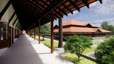 a crafts Village in the heart of Thrissur  #kerala #3d #TraditionalStyle  #ElevationDesign