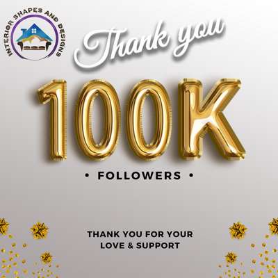 🎉 Thank you for 100k followers! 🏡

Dear followers,

We're thrilled to have reached 100,000 followers, and it's all thanks to you! Your support means the world to us. We promise to keep inspiring you with stunning interior design. 🎨✨

With gratitude,

Interior Shapes and Designs  🏠💖 
Page link - https://www.facebook.com/interior76?mibextid=ZbWKwL