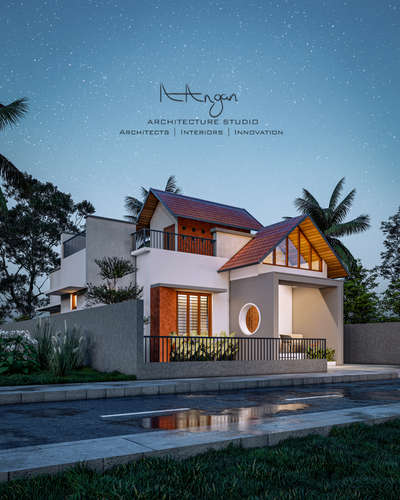 ongoing residential project 
location: Edakkara 
Area: 936 square feet 
Design: Tropical 
2 bedrooms with attached toilet
sit out 
living 
dining 
open kitchen 
courtyard 
wash area 
staircase