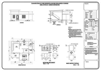 Submission Drawings of residential building