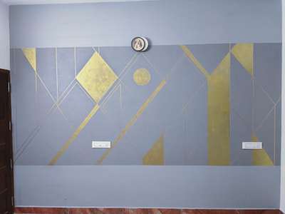 wall texture pitted finish with gold