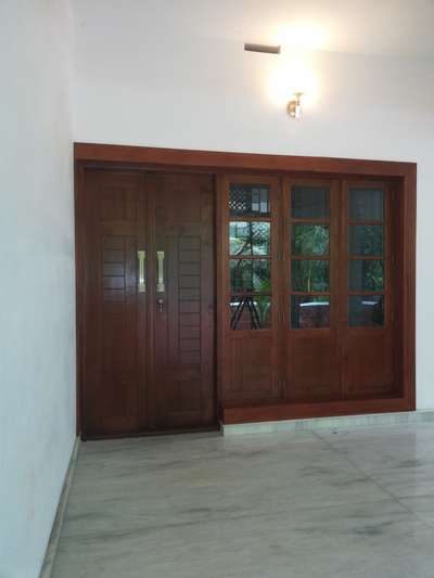 Main door indigo ext Silk matt pu finish