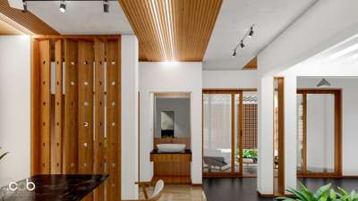 #InteriorDesigner  #Architectural&Interior  #tropicalhouse  #trendingdesign  #hometour  #washbasin  #FalseCeiling  #WoodenCeiling