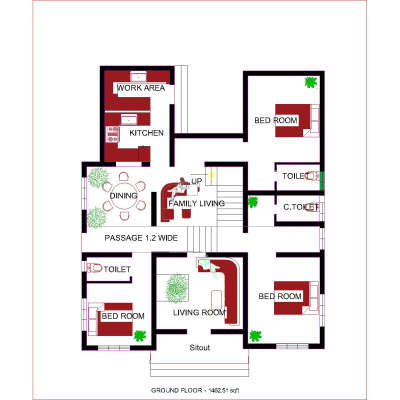 1400 sqft floor plan  #SouthFacingPlan  #FloorPlans  #FloorPlansrendering  #TraditionalHouse  #keralatraditionalhomes  #KeralaStyleHouse  #keralastyle  #lowbudget  #lowbudgethousekerala  #lowcost  #lowcostconstruction