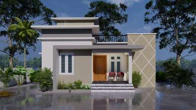 3d exterior design
 #keralaexteriorelevation 
 #keralaexterior