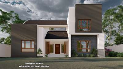 #exterior_Work #KeralaStyleHouse #keralastyle #SmallHouse #modernminimalism