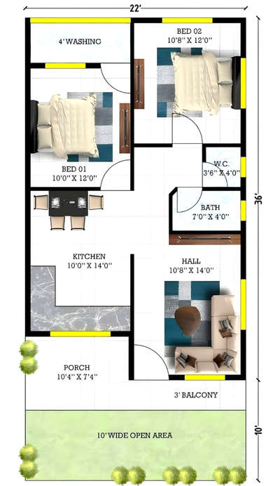 3D FLOOR PLAN