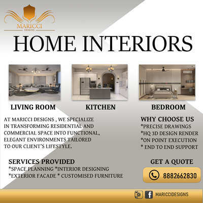 Get the aesthetically pleasing and functional designs for your home with our expertise. call us now.
#homeinteriordesign #InteriorDesigner #KitchenInterior #bedroominteriors #interiorarchitecture #homerenovation #HouseRenovation