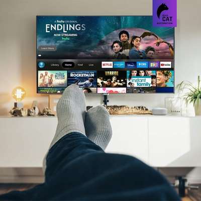 Tired of using all the remotes in the room?
Just ask Alexa to switch to your favourite movie on your favourite platform.

#blackcatautomation #reflectingtomorrow #smarthomes #livingroom